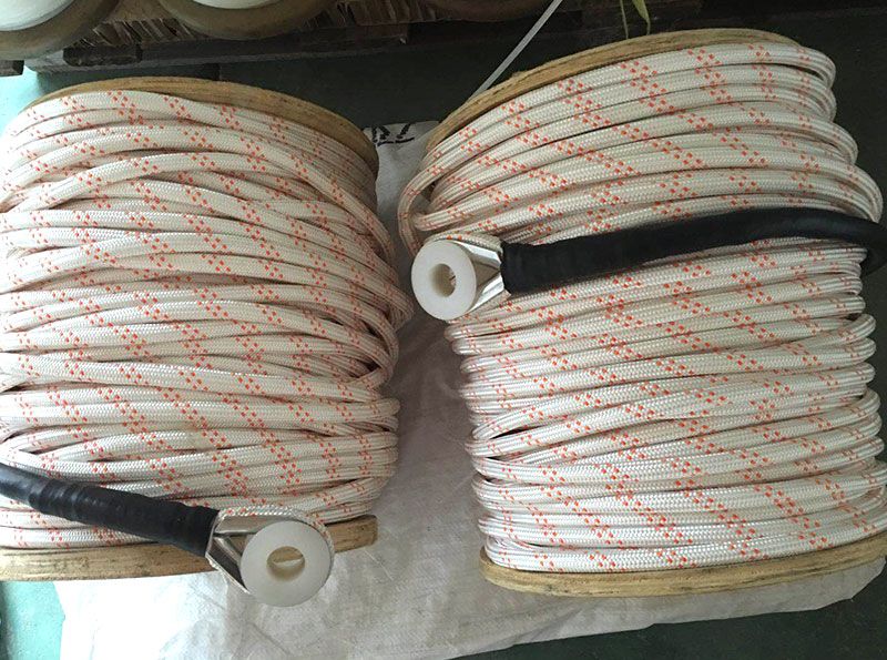 Aramid double layer woven rope