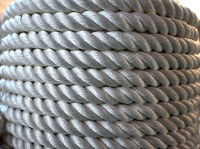 Polyester three strand rope