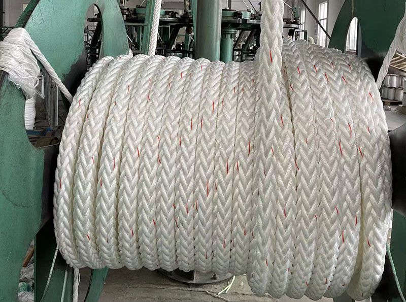 Twelve strand polypropylene filament rope