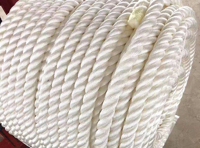 Polypropylene filament three strand rope