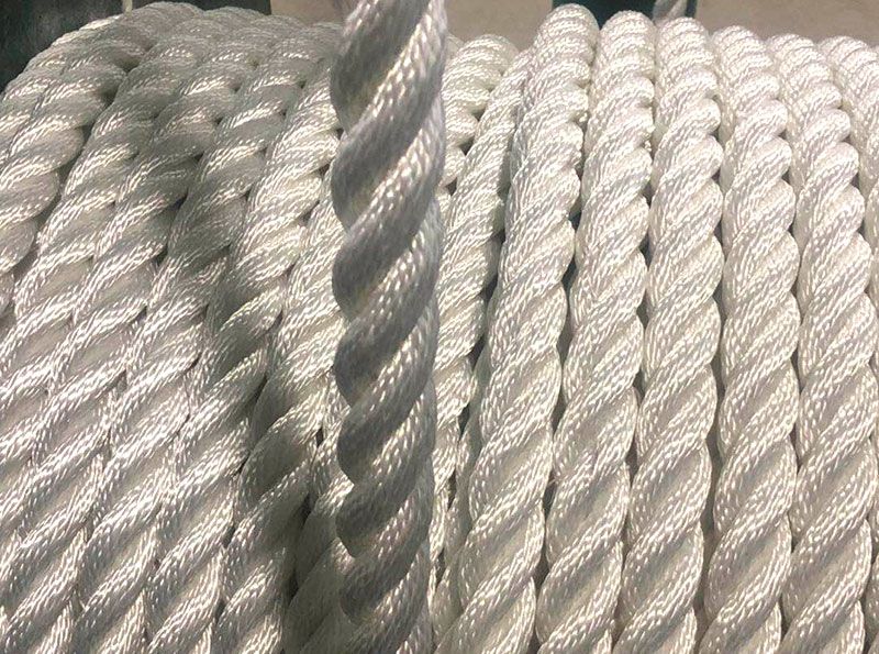 Nylon three strand rope