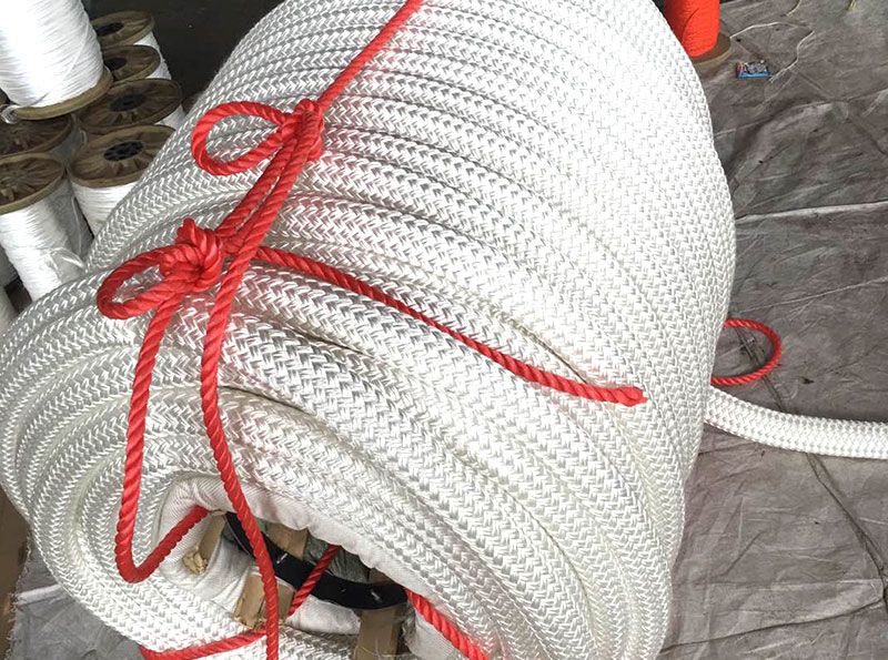 Nylon multifilament double-layer woven rope