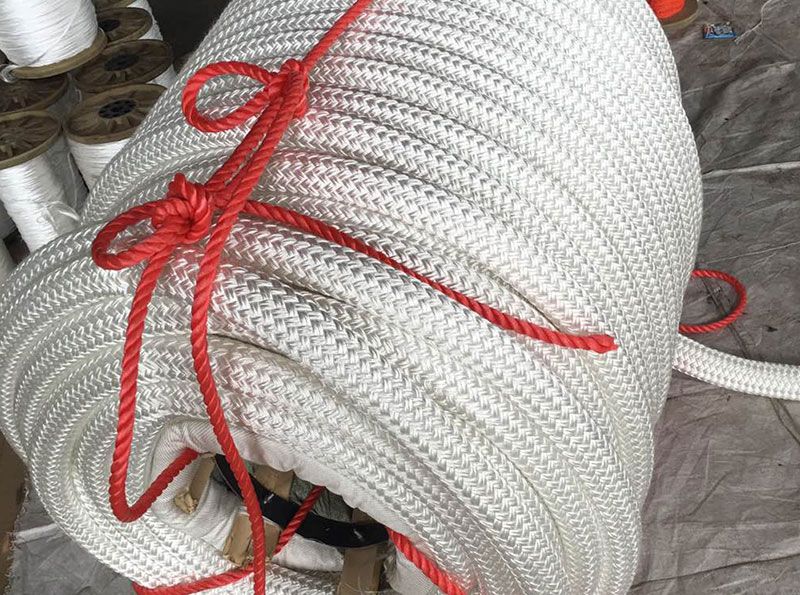 Nylon double layer woven rope